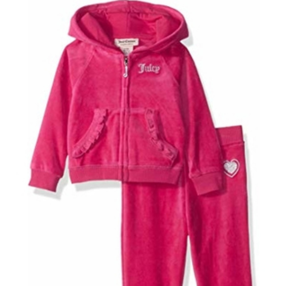 JUICY COUTURE Baby Girl 2 pc Jogger Set - Picture 6 of 7